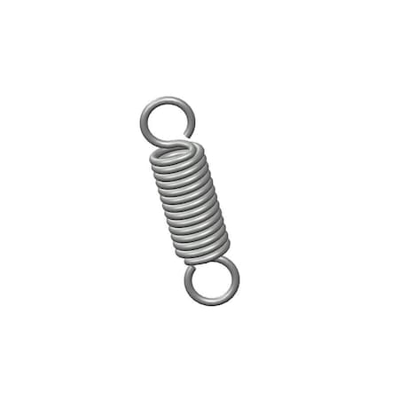 Extension Spring, O= .359, L= 1.38, W= .052
